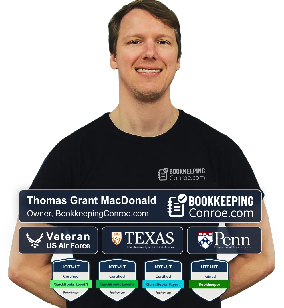 Thomas Grant MacDonald — professional bookkeeper in Conroe, Texas and founder of Bookkeeping Conroe.